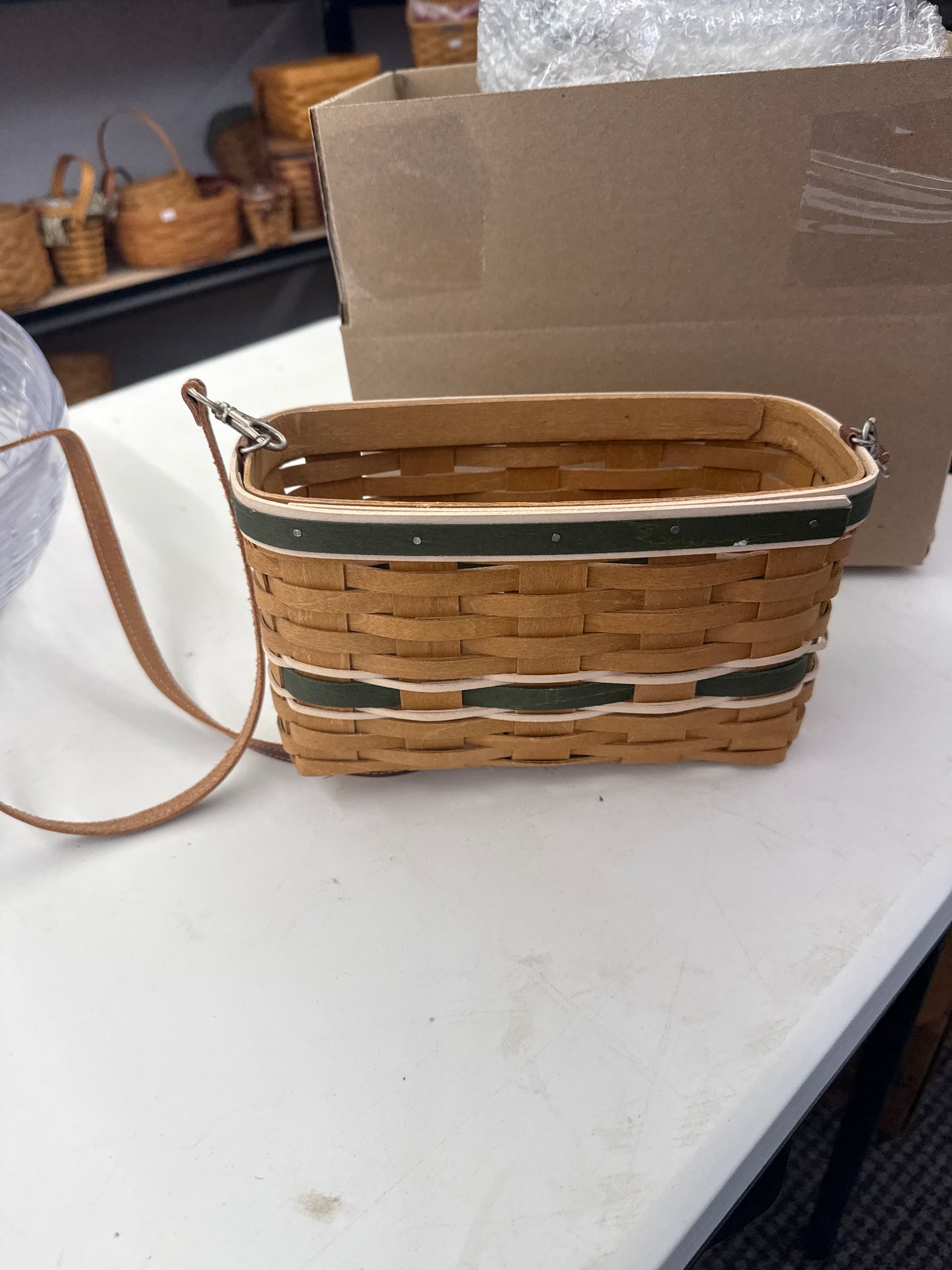 Longaberger team spirit purse (green)