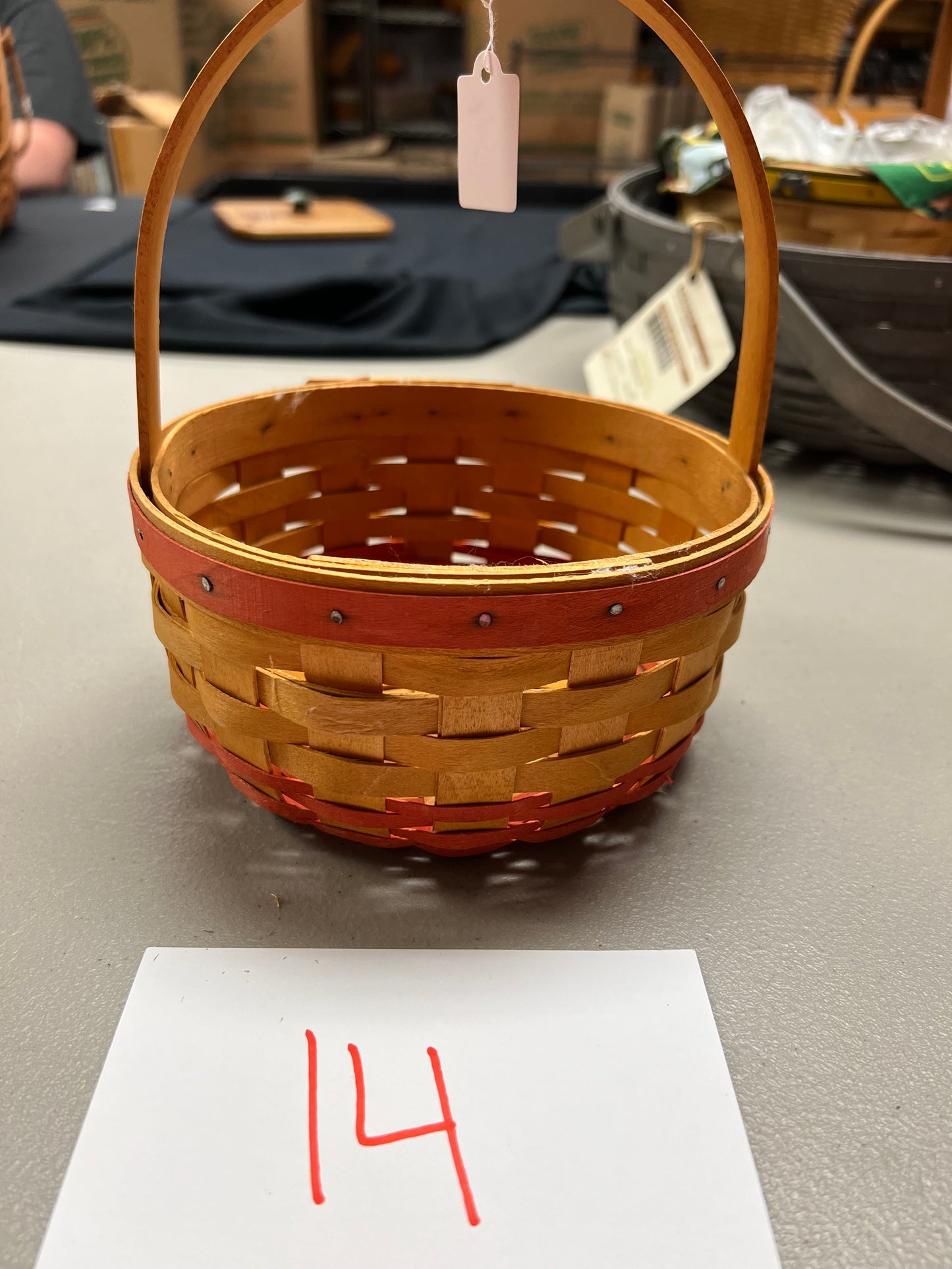 Longaberger Mothers Day Basket with Liner, Protector and Tie On