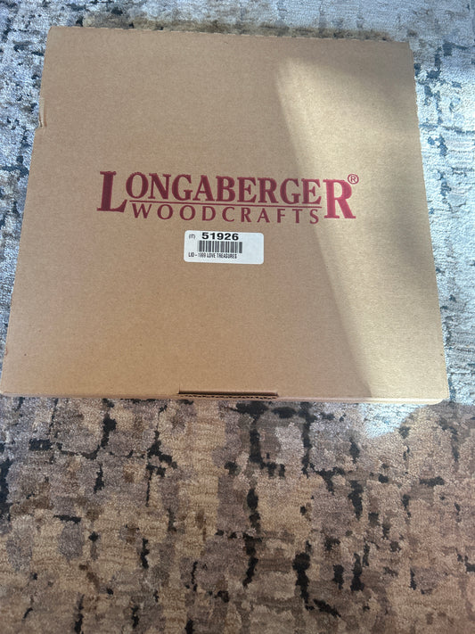 Longaberger 1999 Love Treasures (lid)