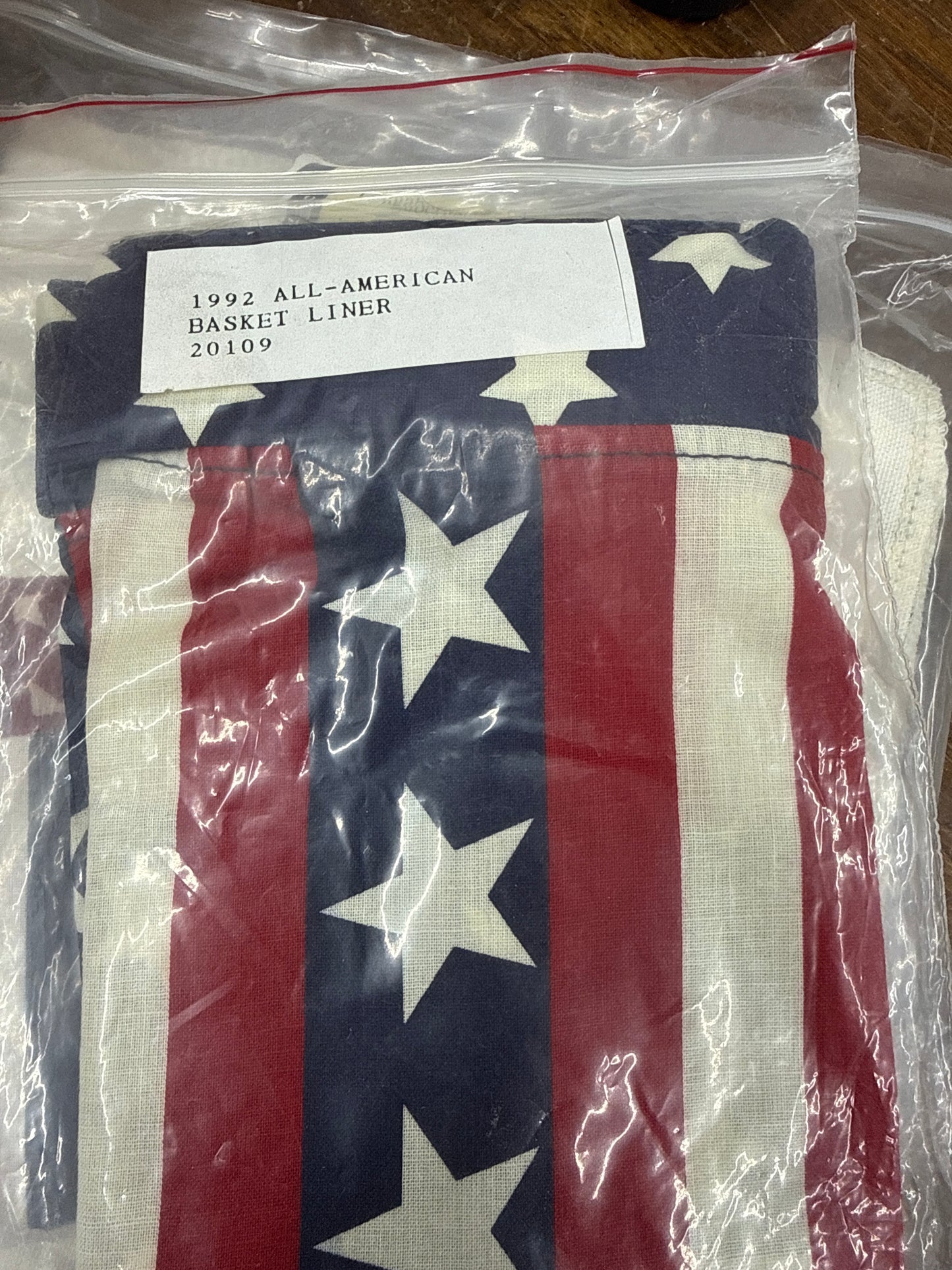 Longaberger 1992 all American basket liner