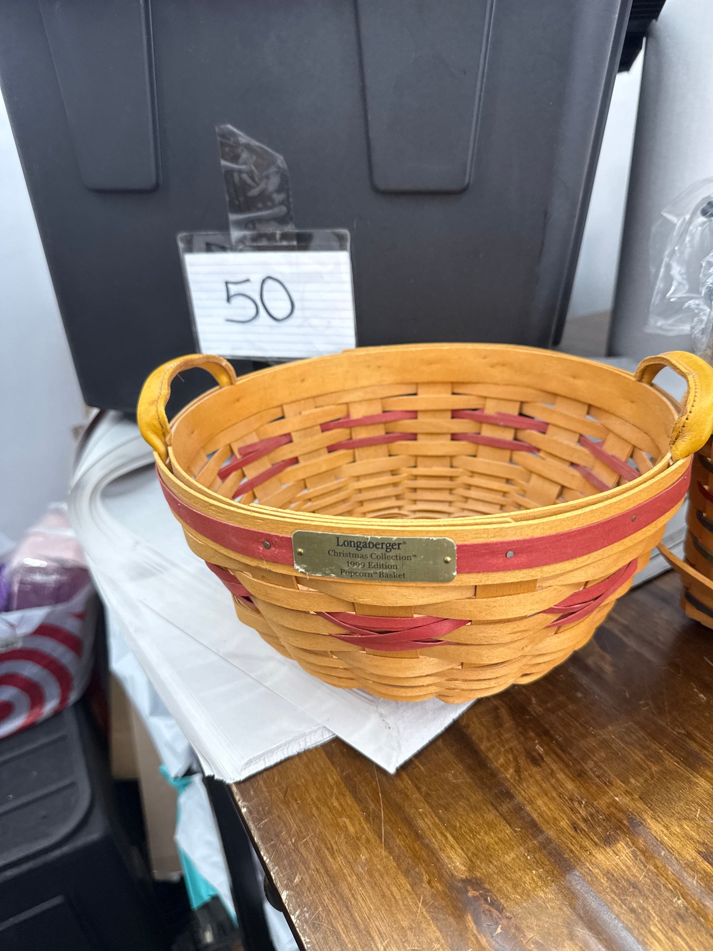 Longaberger popcorn basket