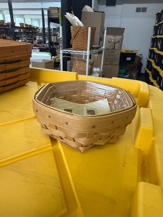 Longaberger sage basket with protector