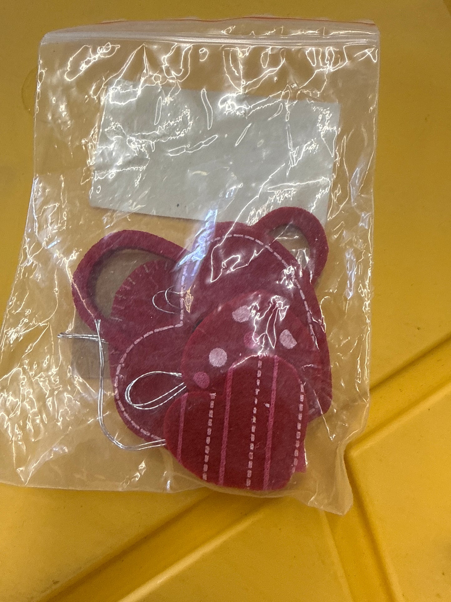 Longaberger Tie On Hearts