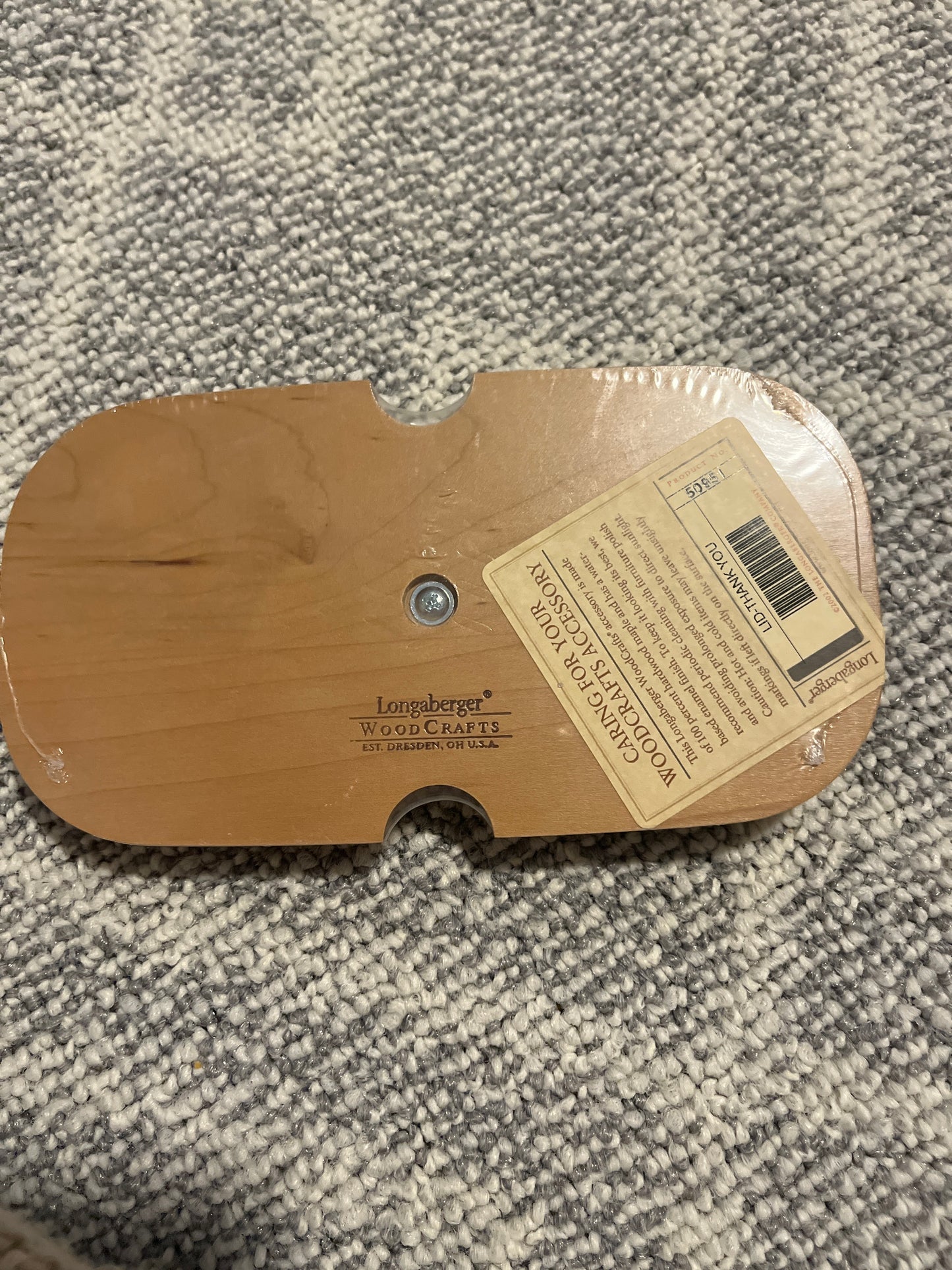 Longaberger Thank You lid