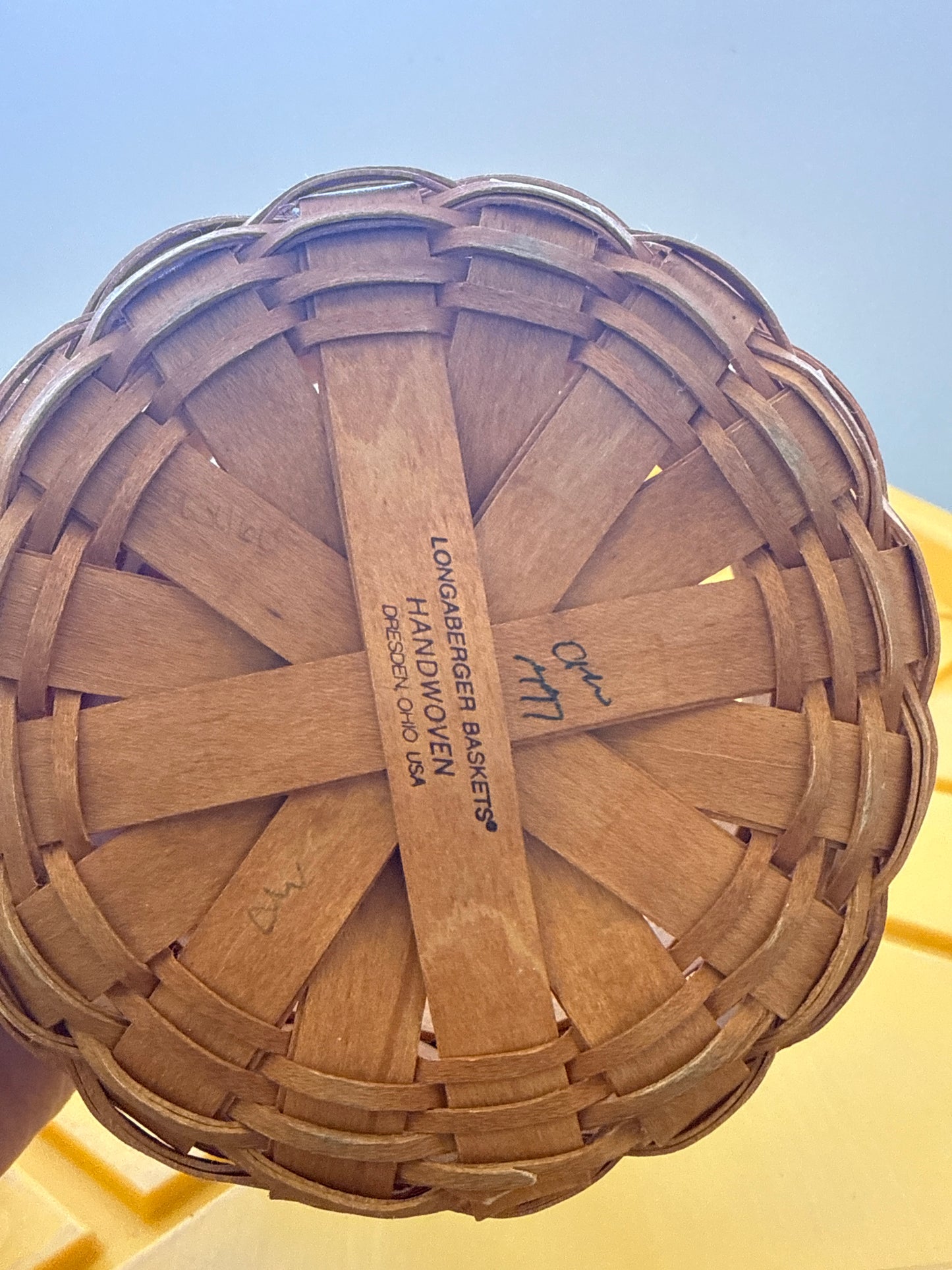 Longaberger 1997 inaugural basket