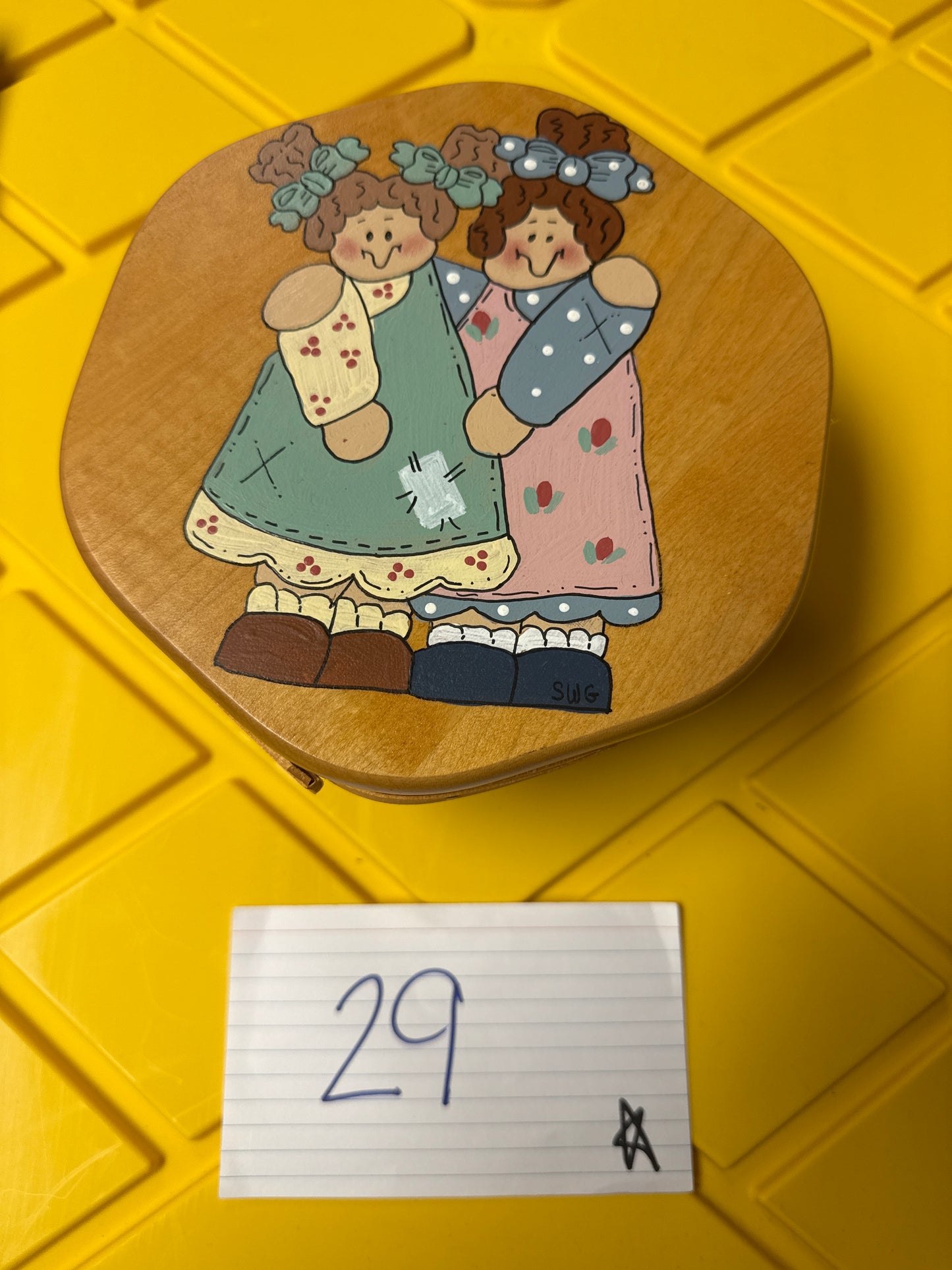 Longaberger 7” generations with painted lid, liner, and protector