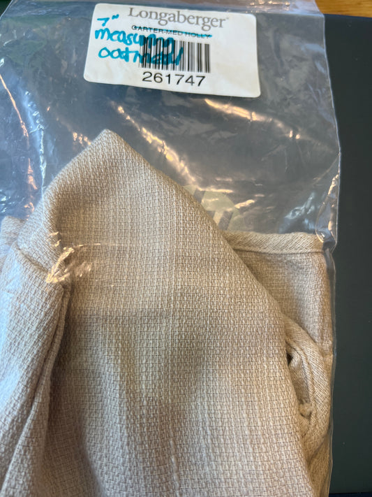 Longaberger 7” measuring liner in oatmeal