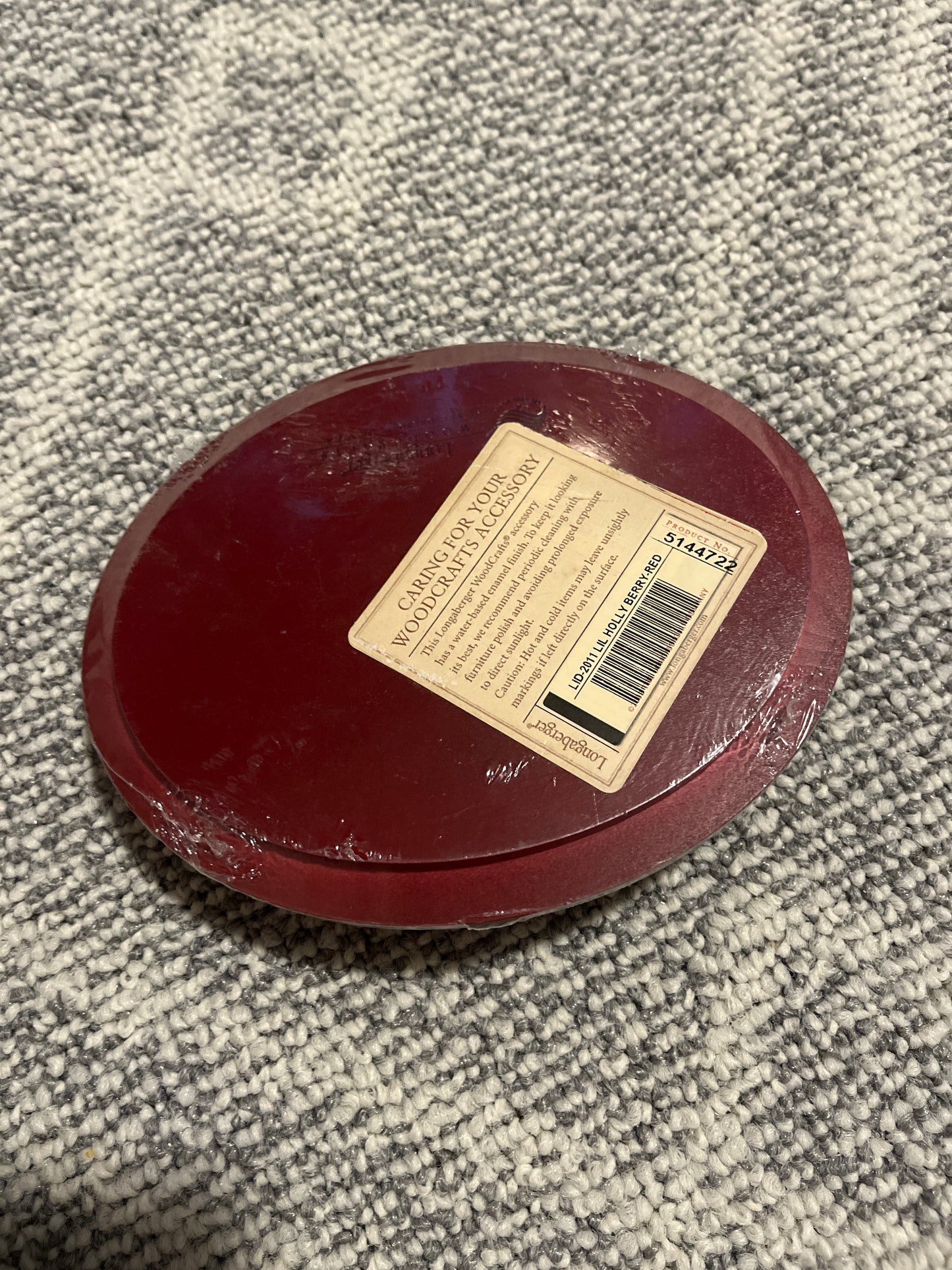 Longaberger 2011 Holly Berry lid