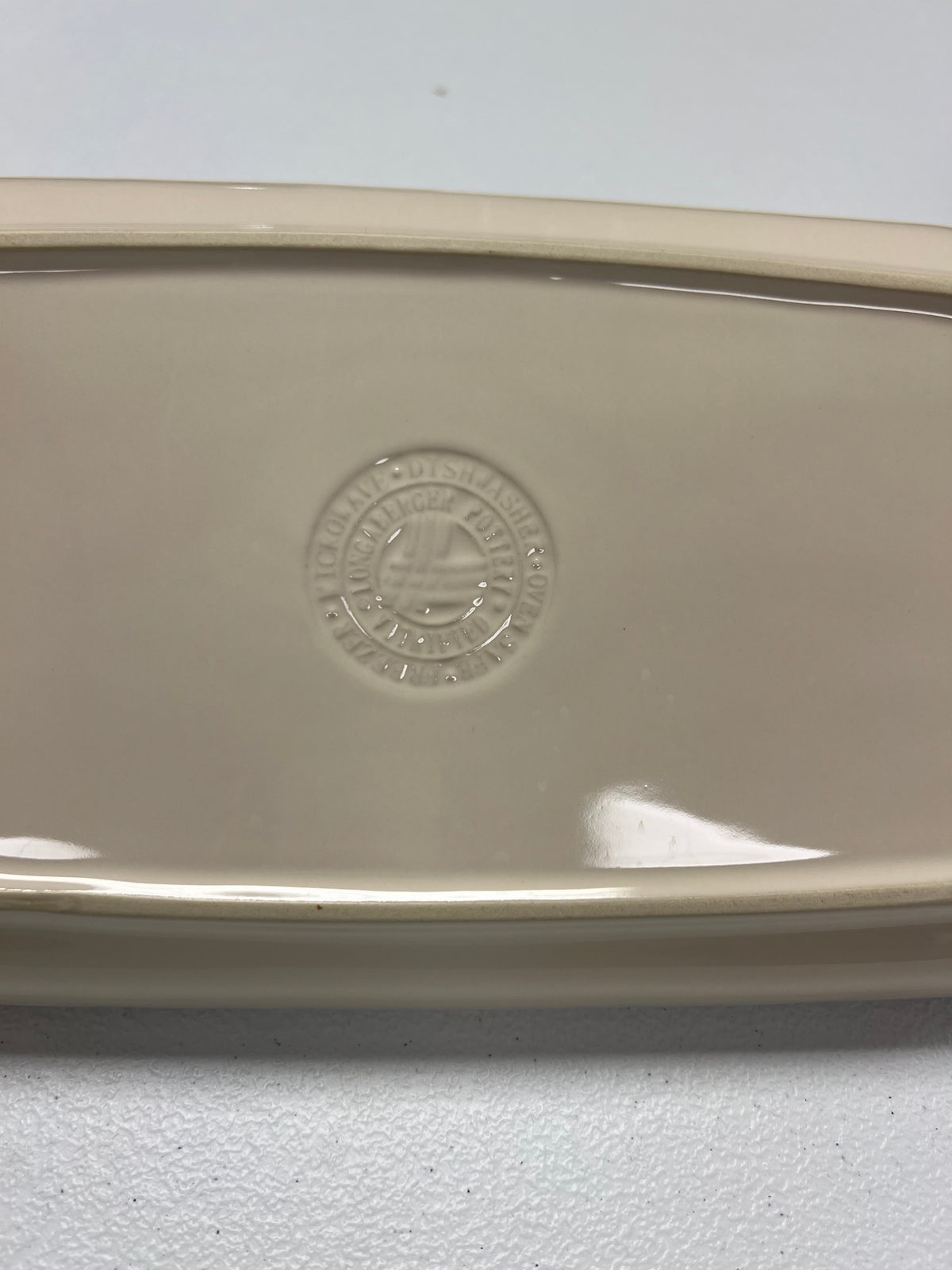 Longaberger appetizer tray in ivory