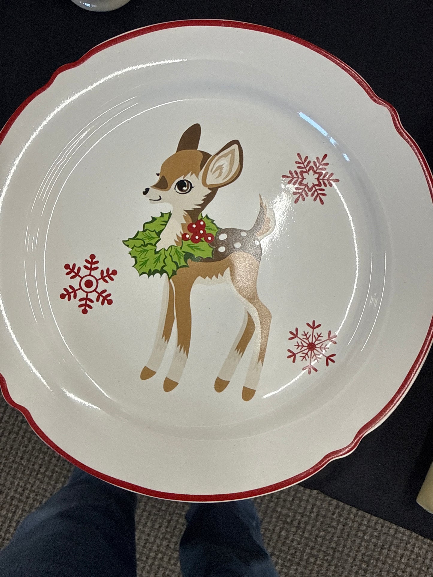 Homestead reindeer plate