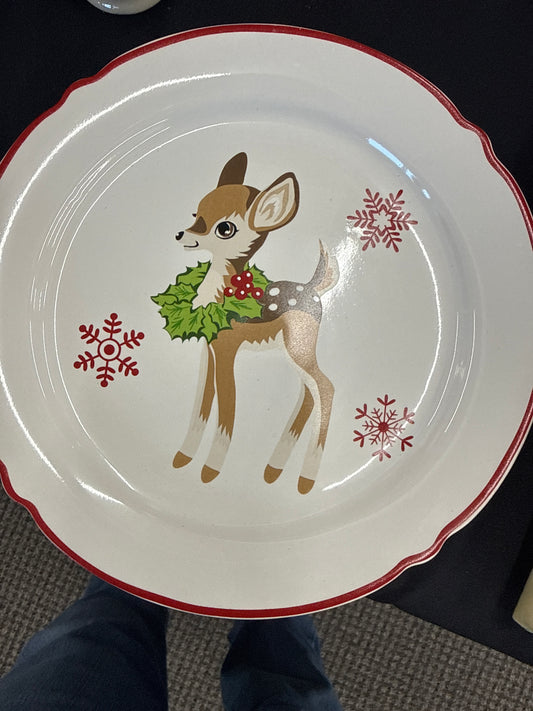 Homestead reindeer plate