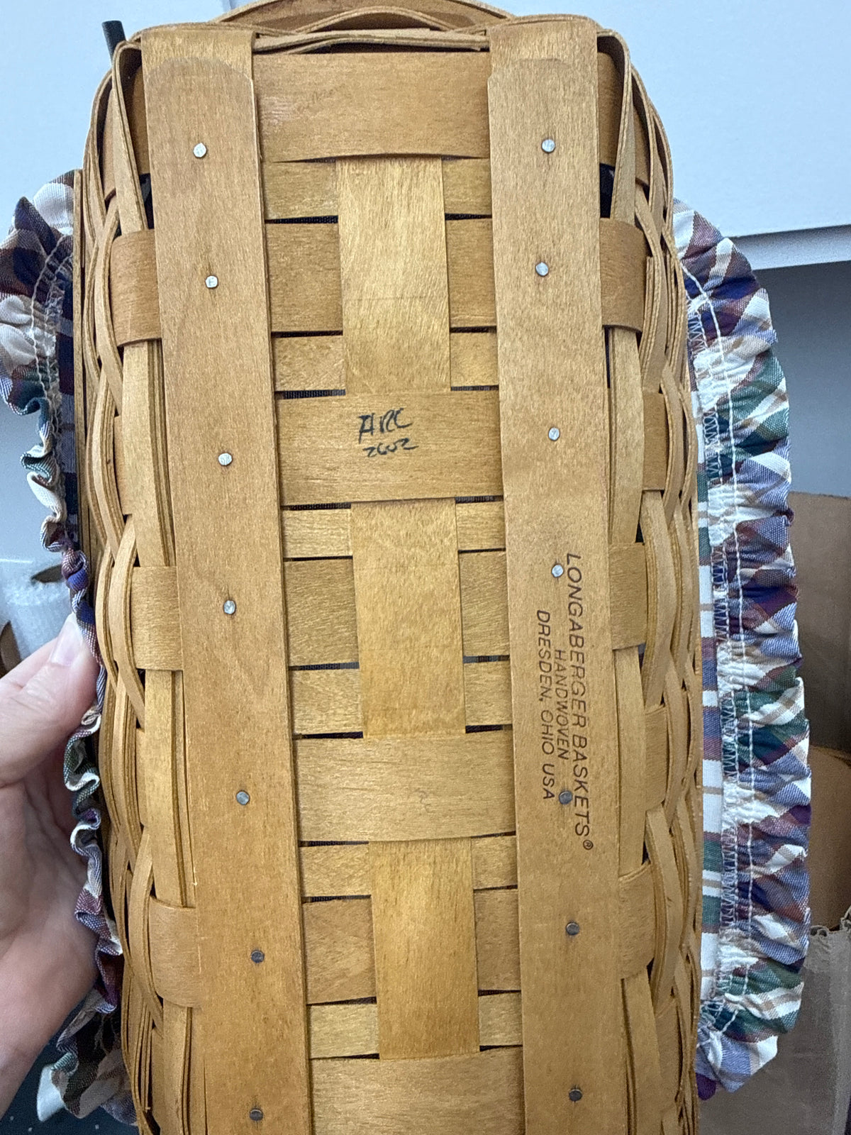 Longaberger bagel basket with liner