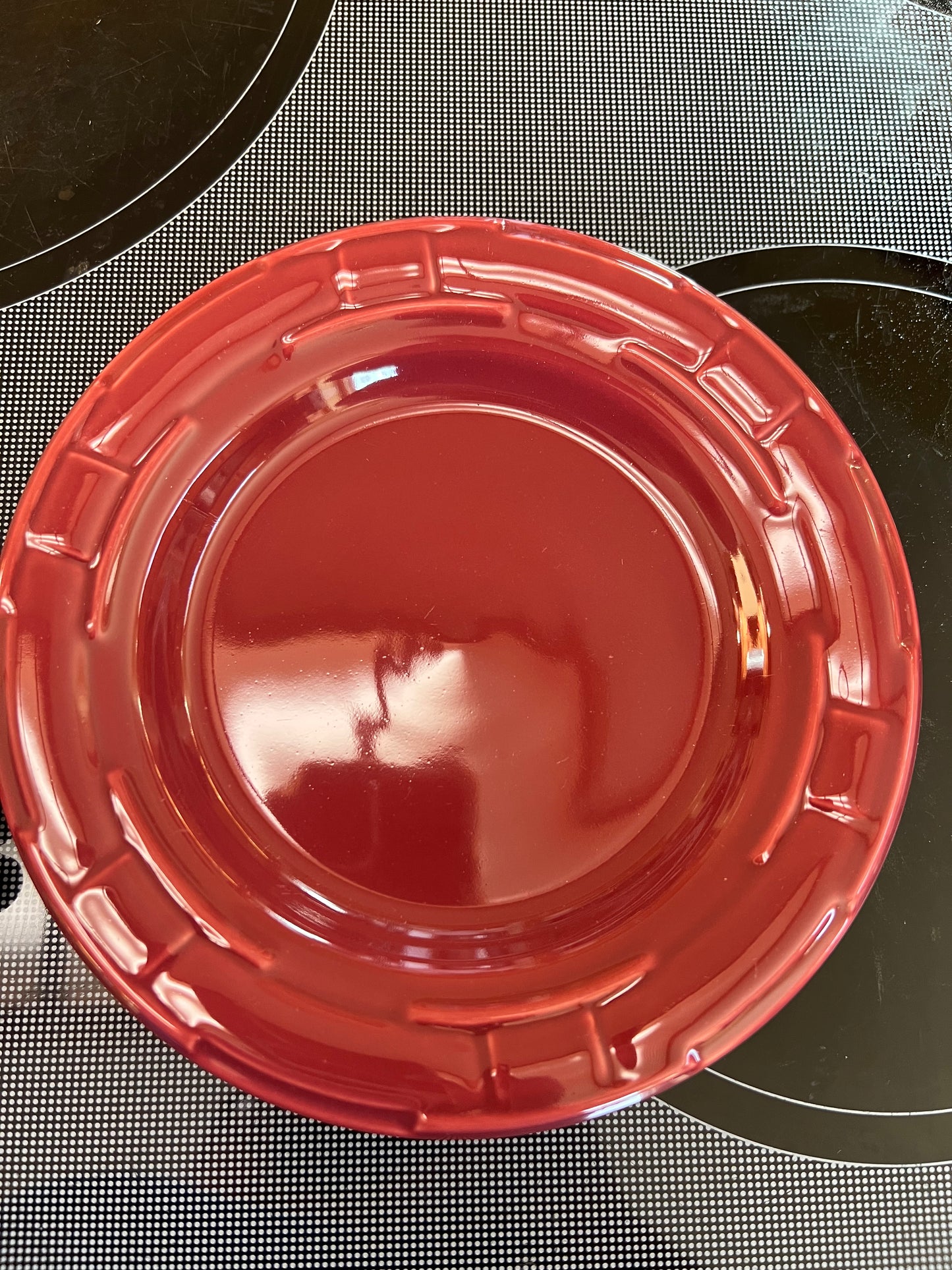 Longaberger bread & butter plate in paprika
