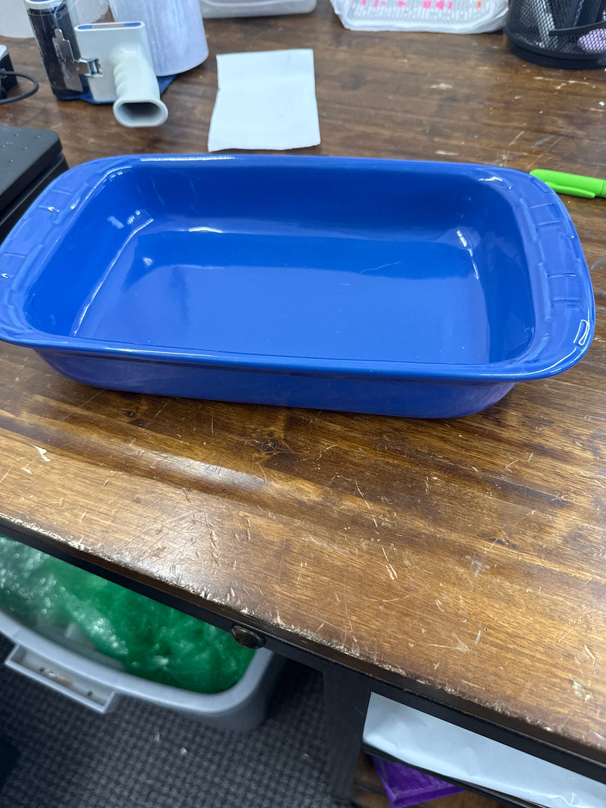 Longaberger 11x7 (2 quart) baking dish in cornflower