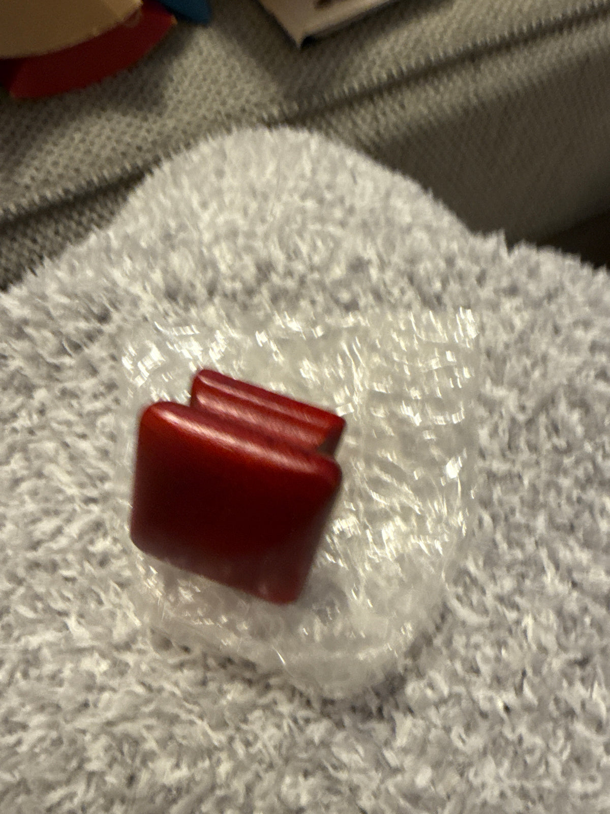 Longaberger red square knob