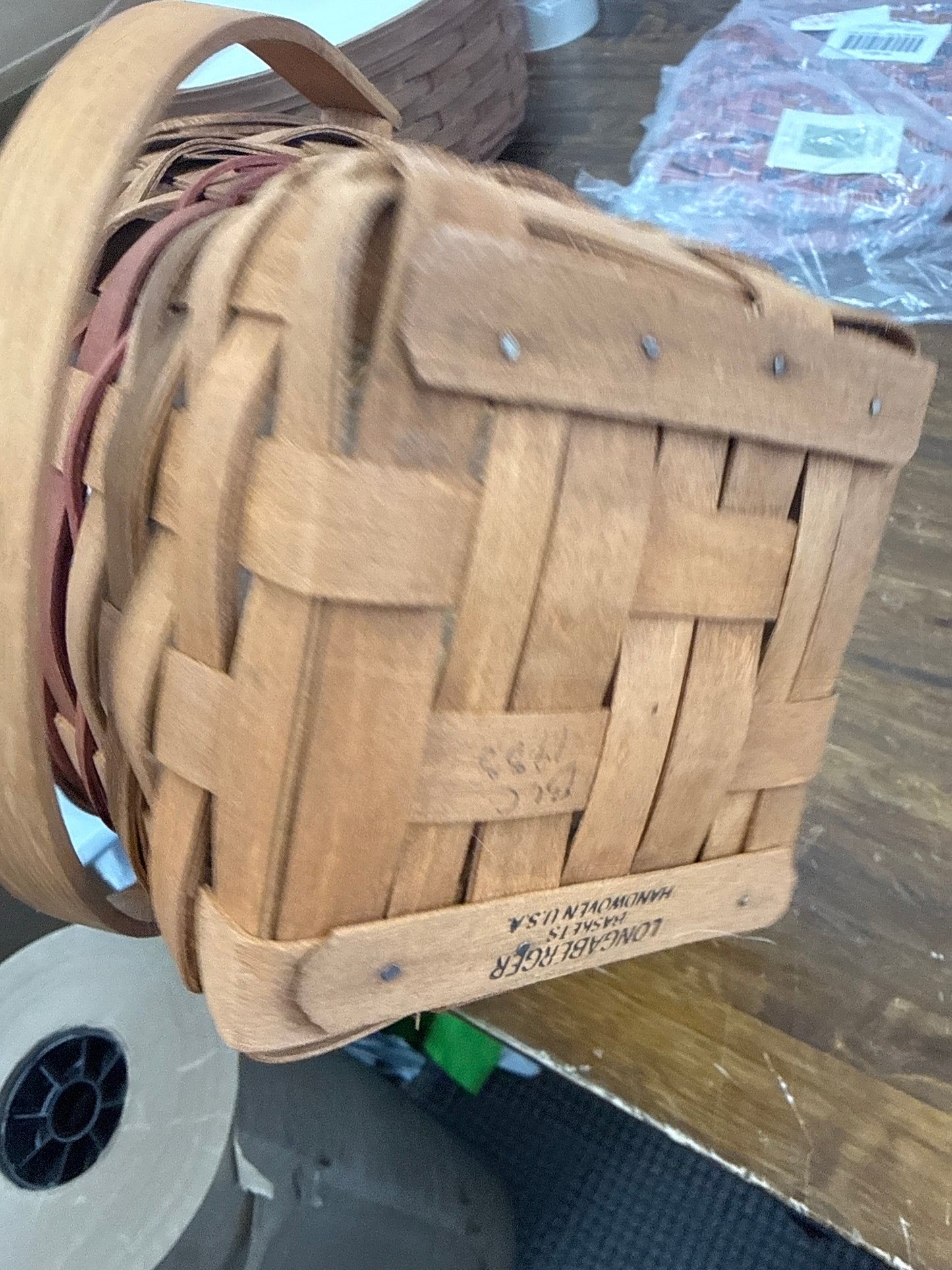Longaberger poinsettia basket