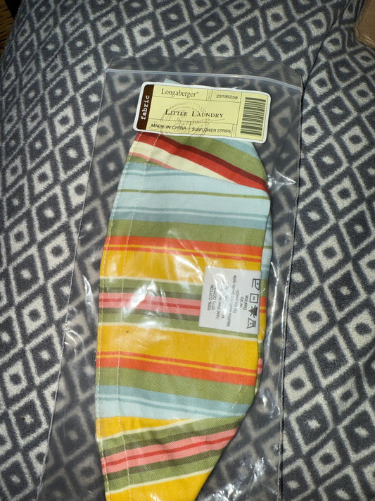 Longaberger Little Laundry Liner in Sunflower Stripe