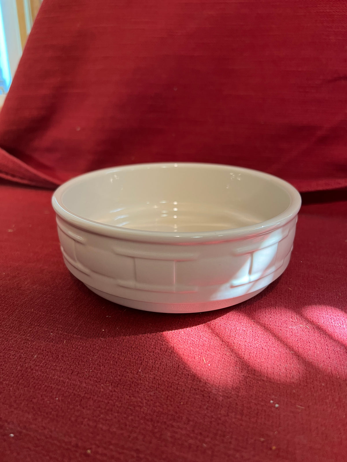 Longaberger stackable bowl in ivory