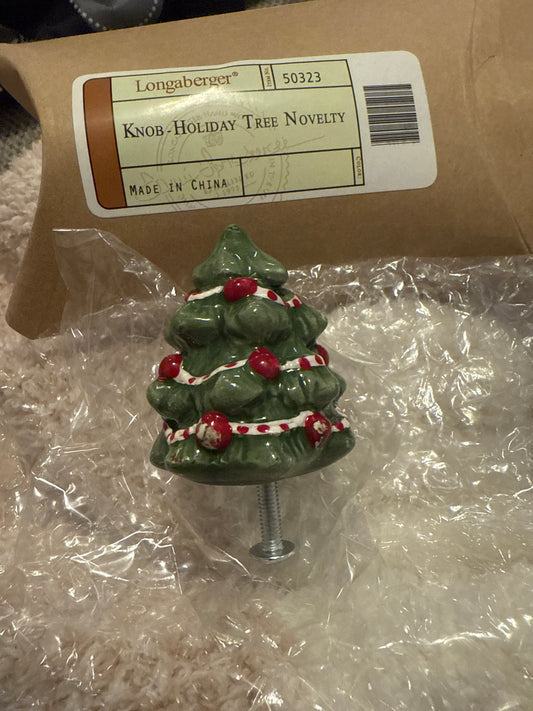 Longaberger knob-holiday tree novelty