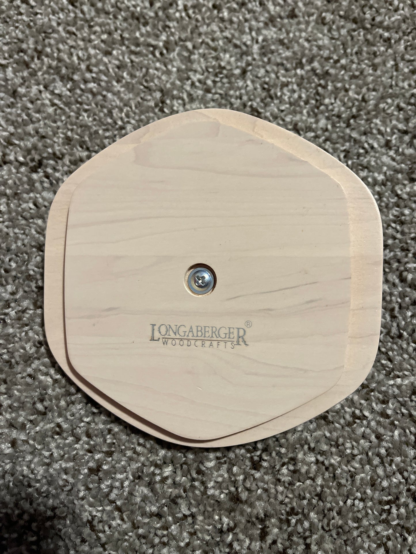 Longaberger 5.25” hexagonal lid for horizon of hope.