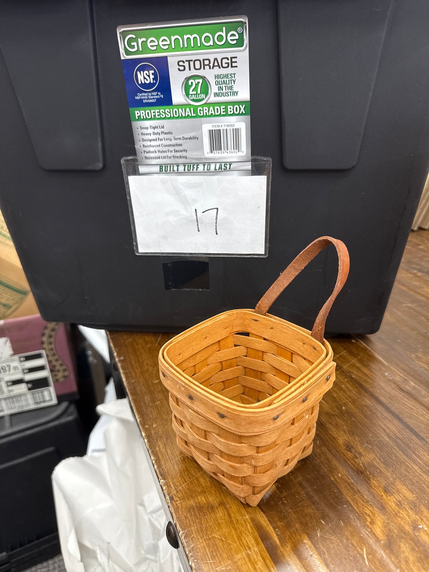 Longaberger chives basket