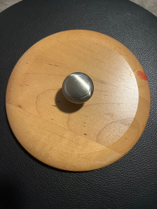 Longaberger 5.75” round lid — metal knob