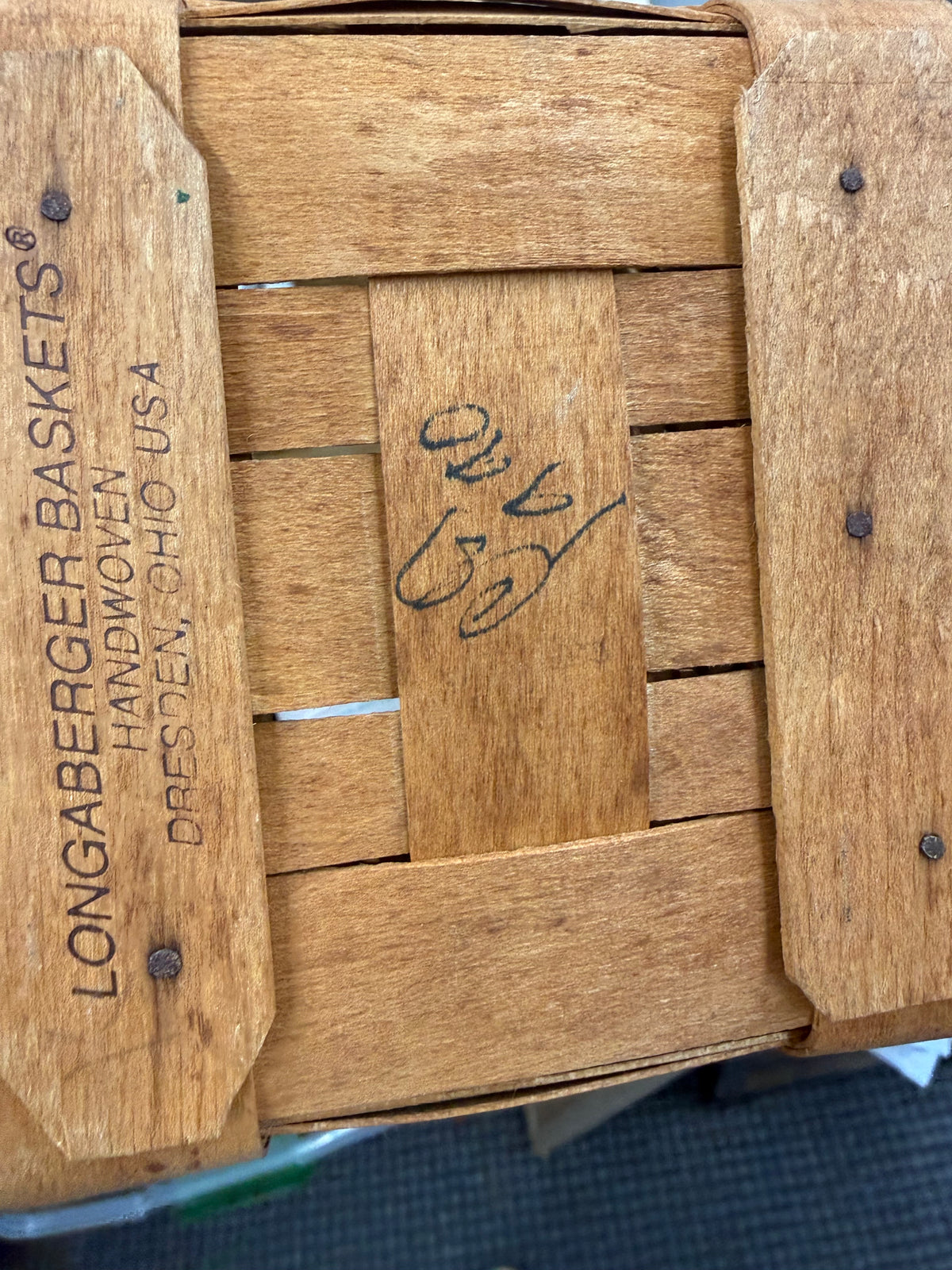 Longaberger mini waste basket