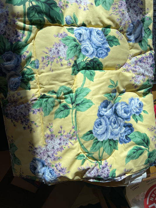 Longaberger yellow vine comforter sample