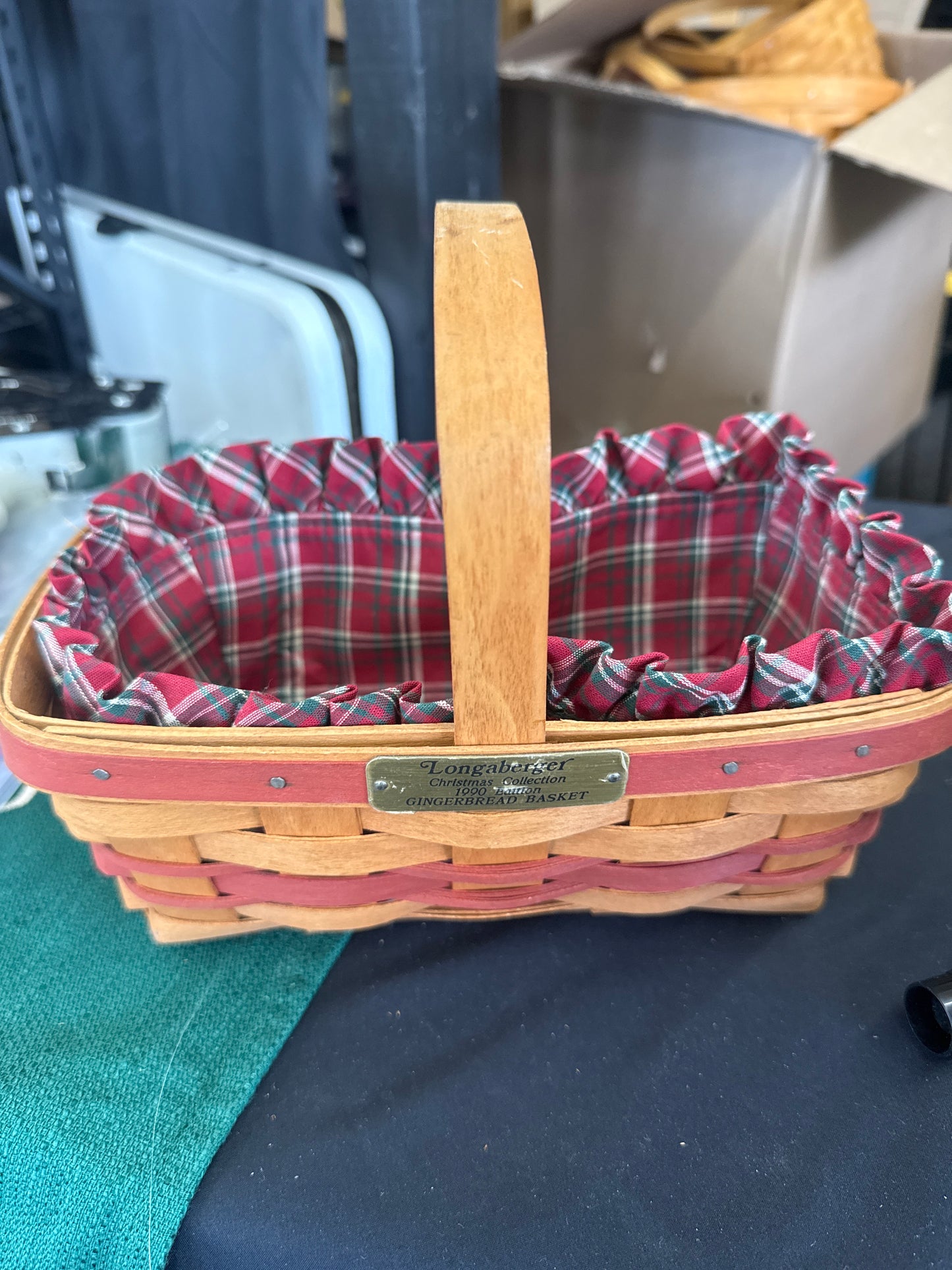Longaberger gingerbread basket with liner