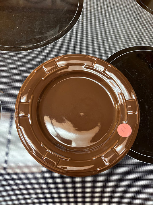 Longaberger bread & butter plate in chocolate