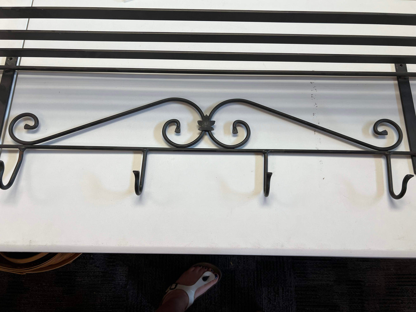 Longaberger Narrow Wall Wrought Iron Shelf