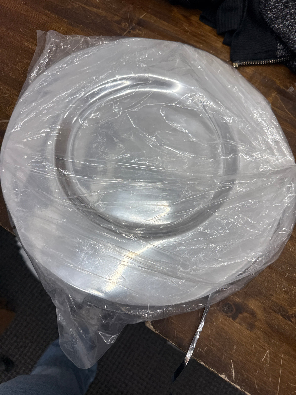 Homestead metal charger plate