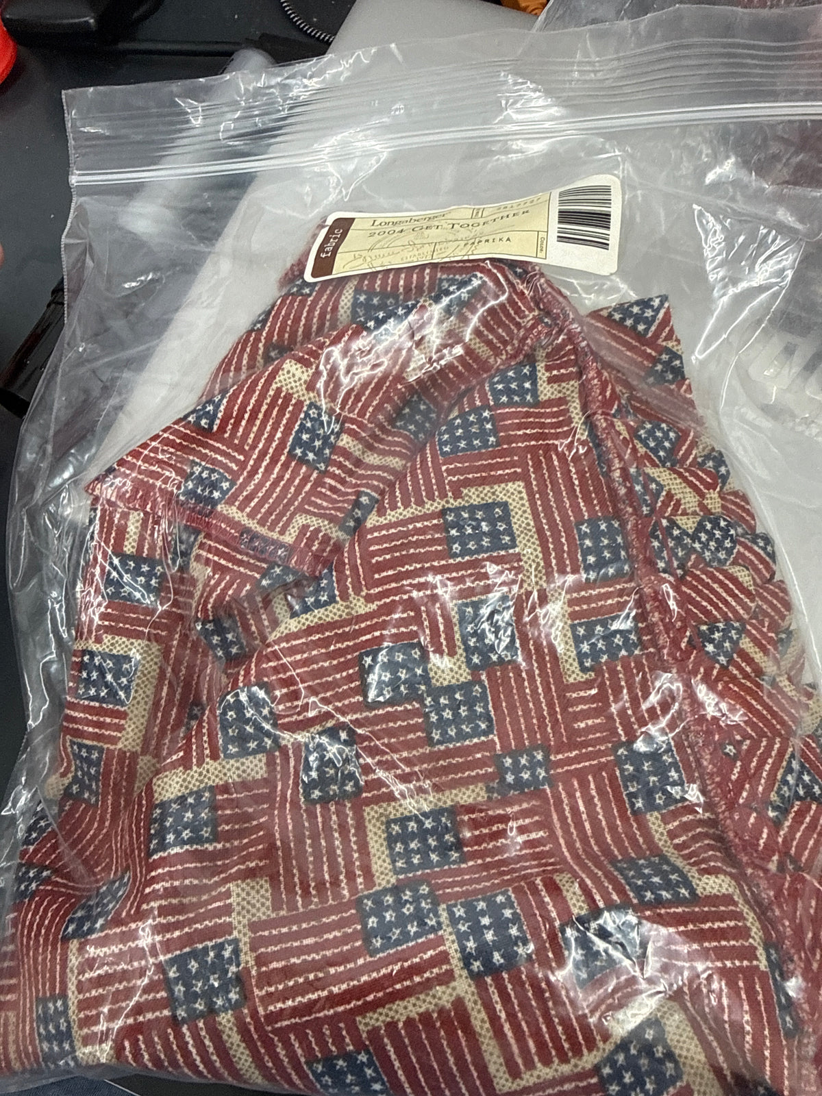 Longaberger bread liner in old glory