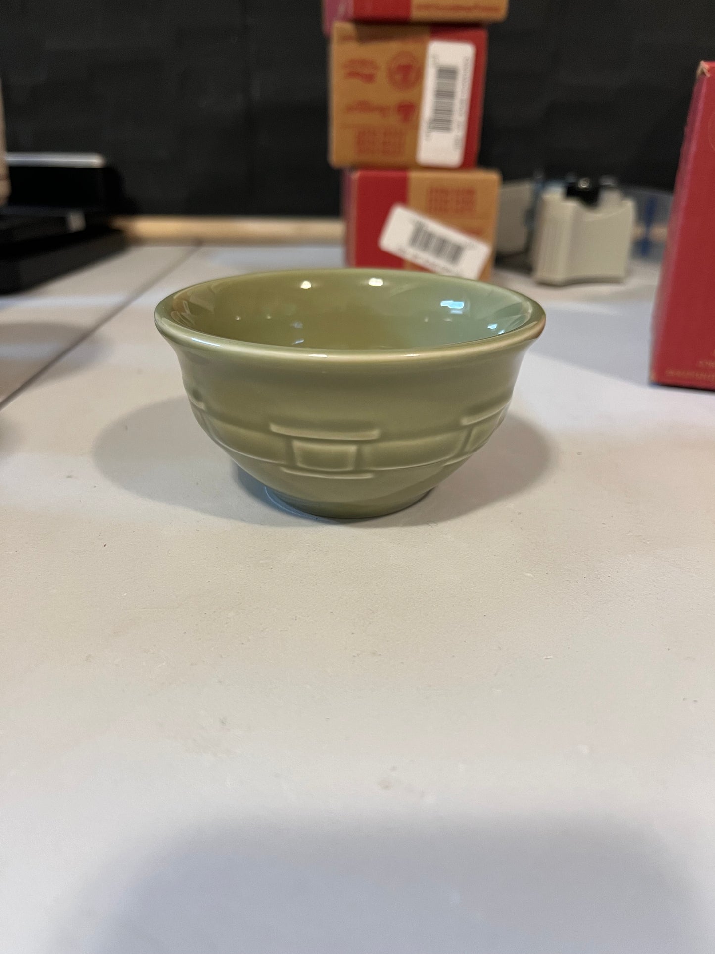 Longaberger dessert bowl in sage