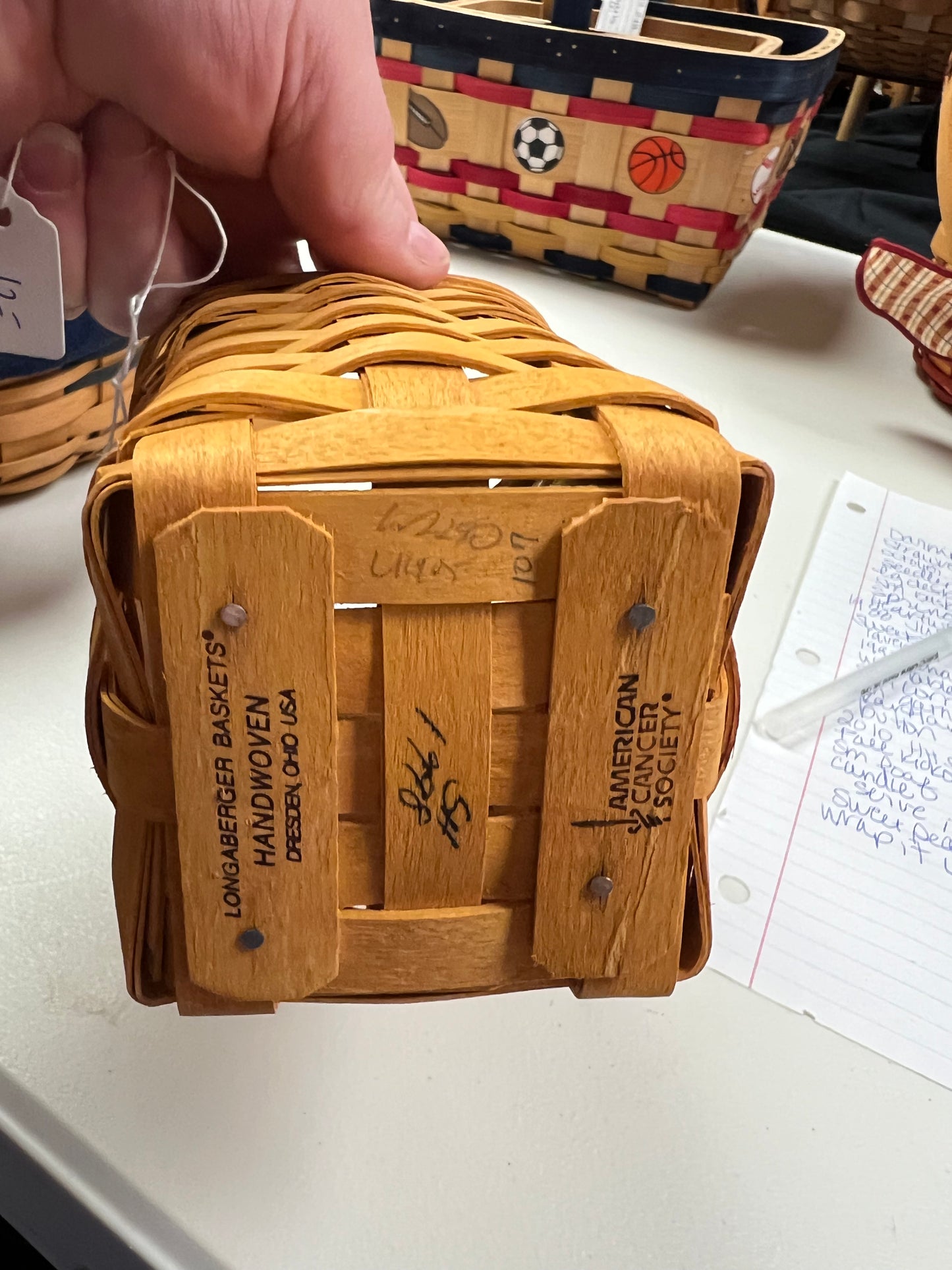 Longaberger 1998 horizon of hope basket