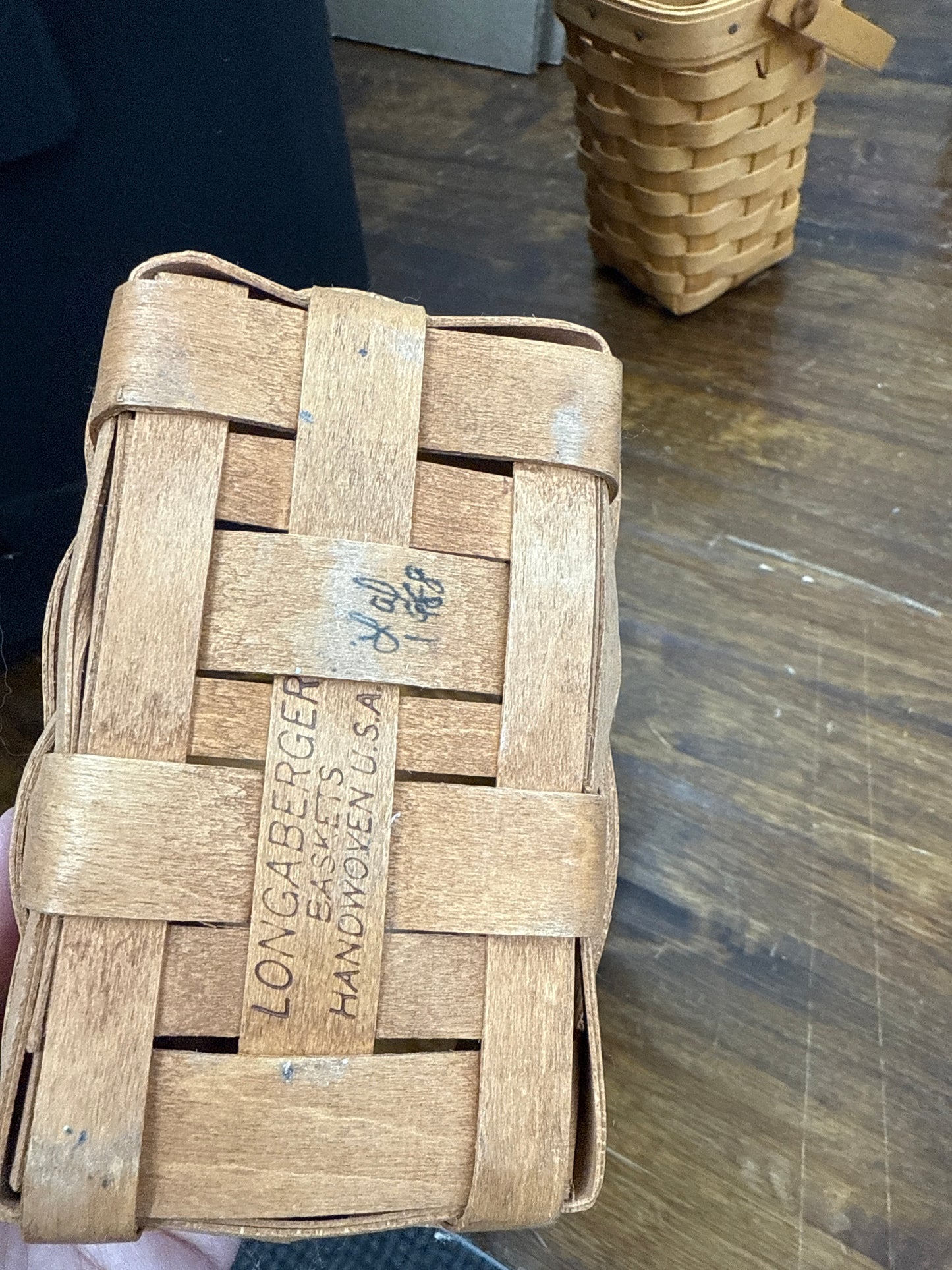 Longaberger salt and pepper basket