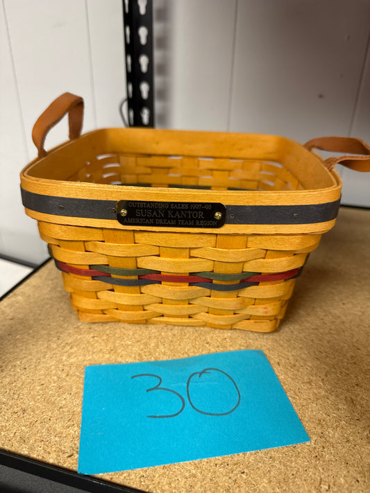 Longaberger sales award basket