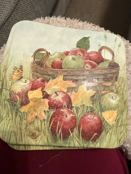 Longaberger set of 4 fall coasters