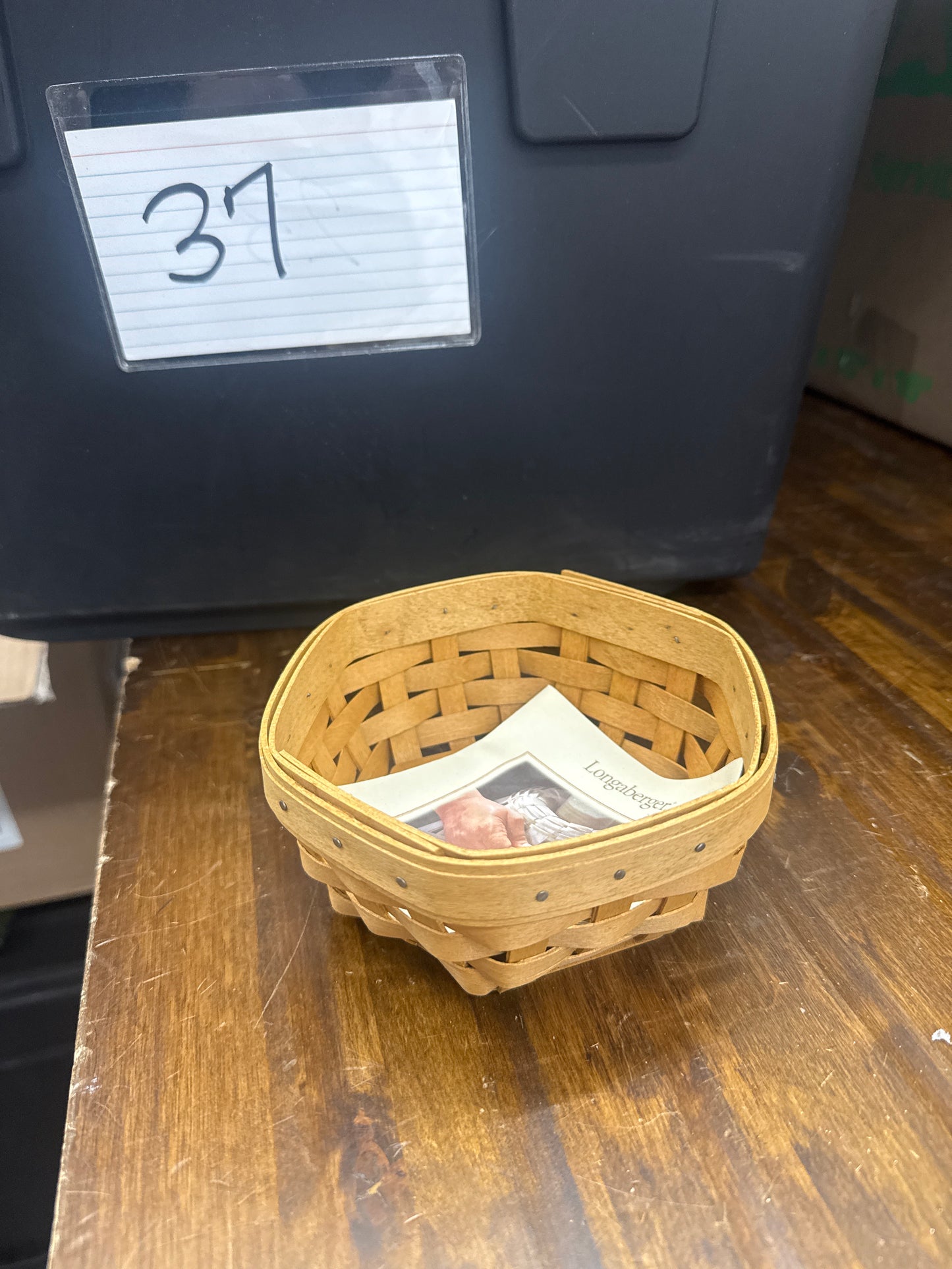 Longaberger sage basket