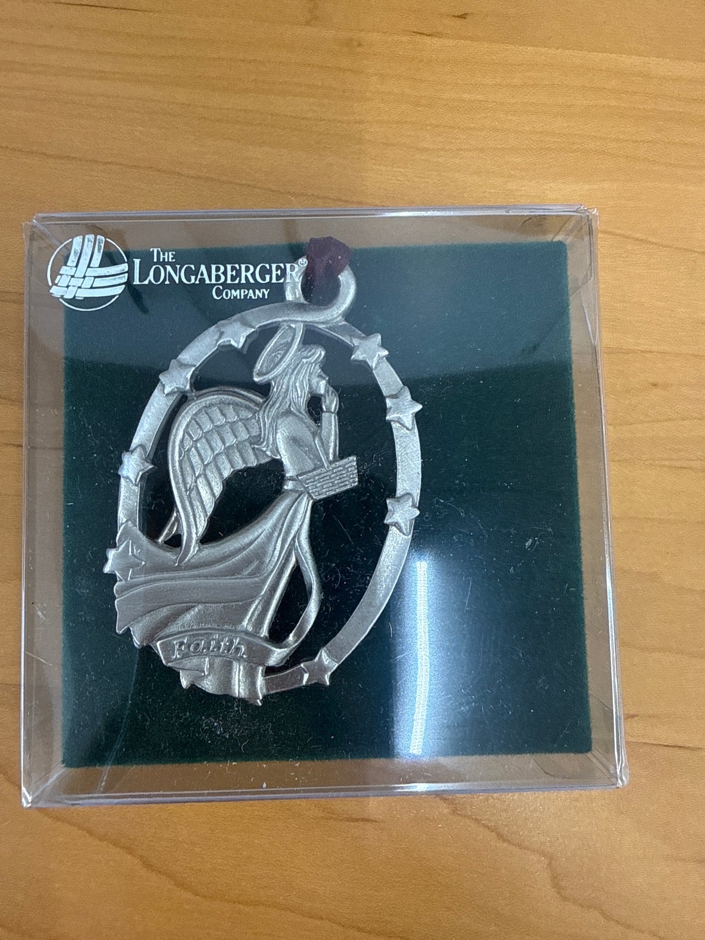 Longaberger Faith pewter ornament