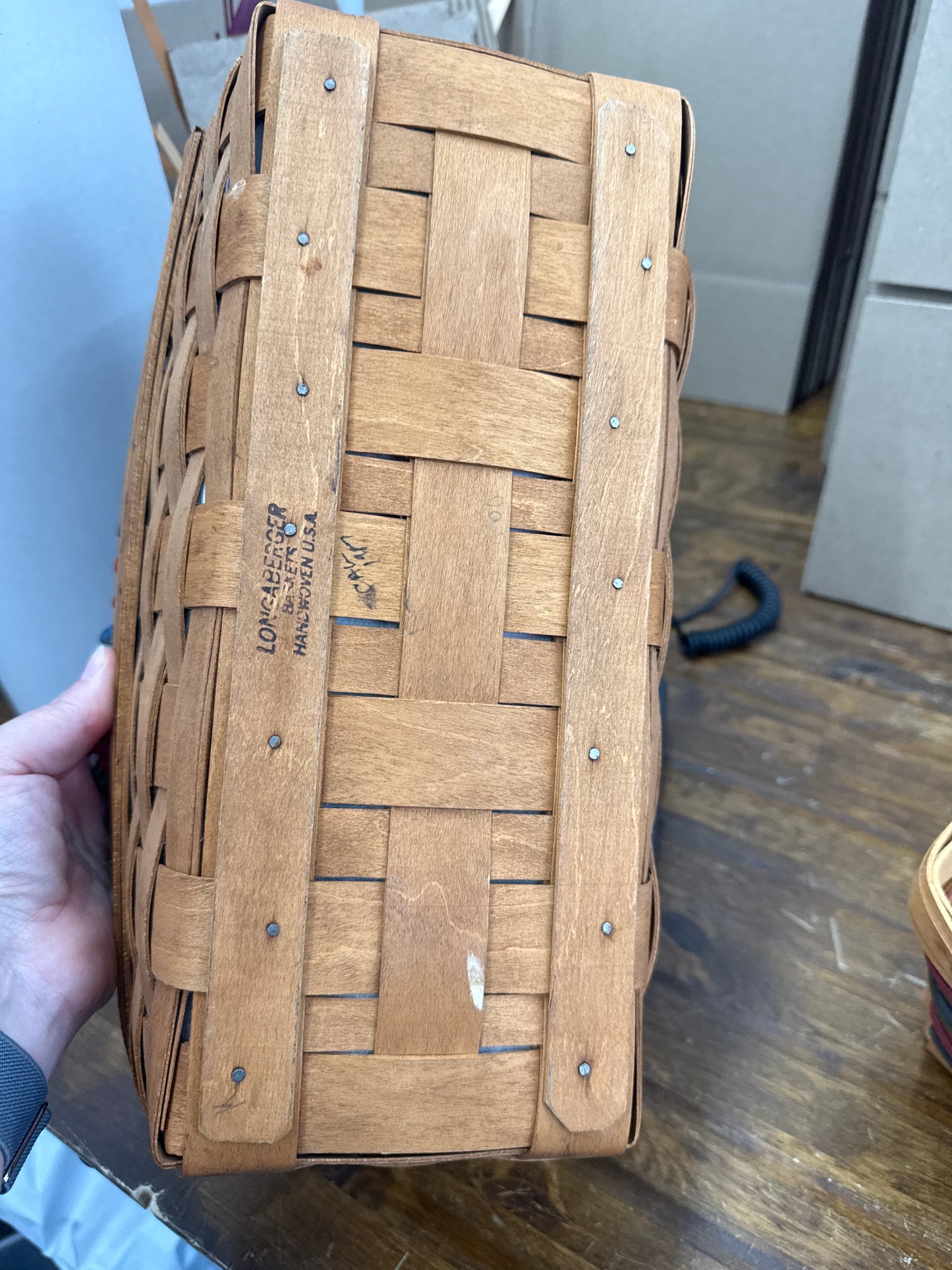 Longaberger pantry basket with liner and protector