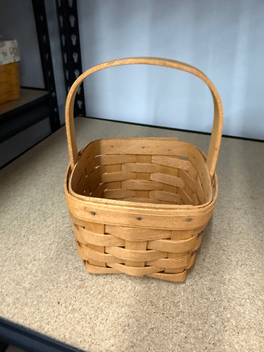 Longaberger small peg basket with protector