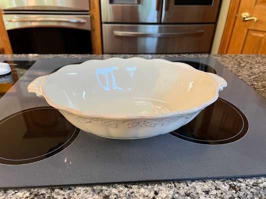 Longaberger oval serving bowl in vintage vine