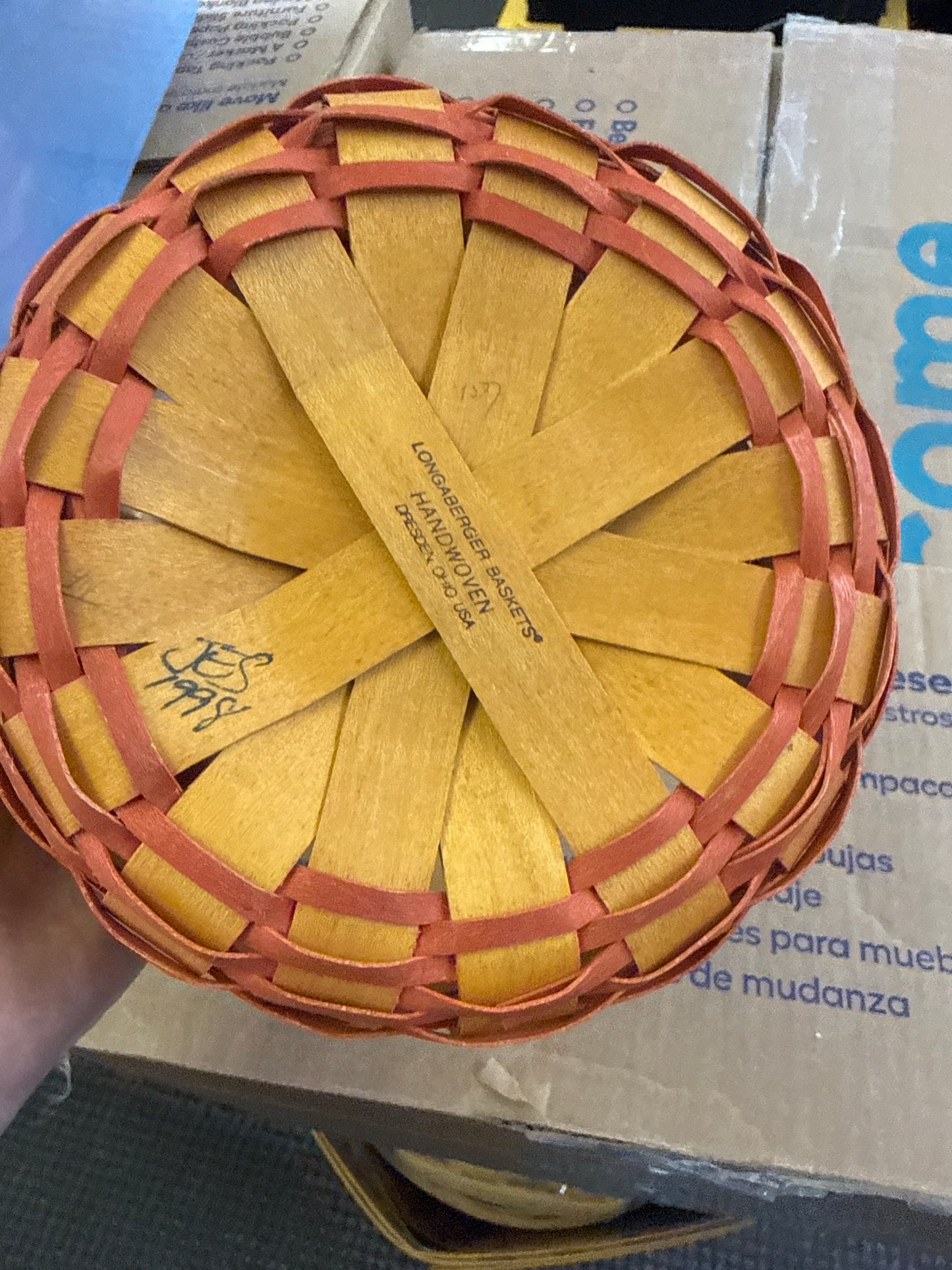 Longaberger Mother’s Day rings and things basket
