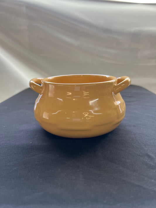 Longaberger personal Soup Bowl/tureen in Butternut