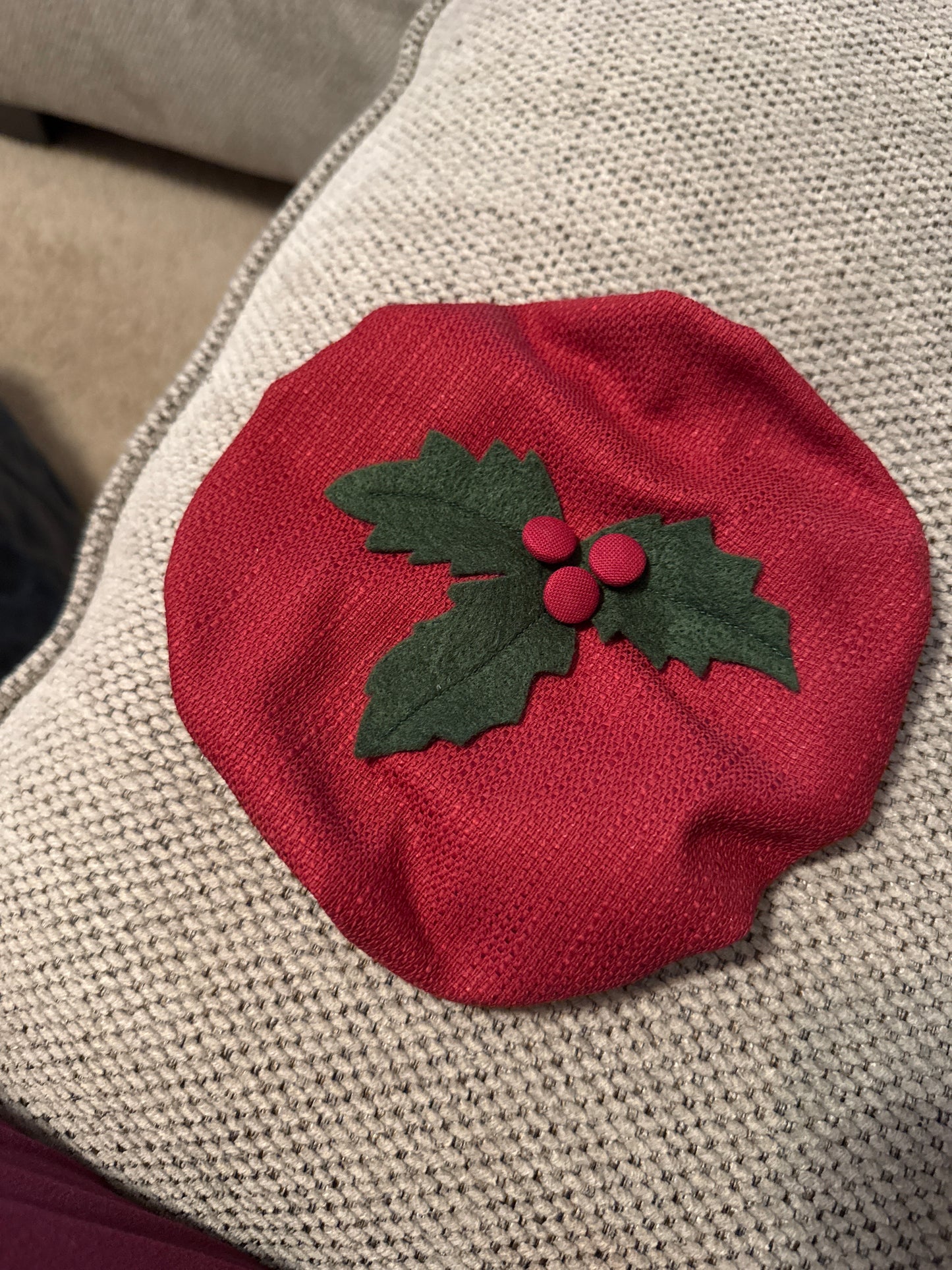 Longaberger caroling lid cover in Paprika