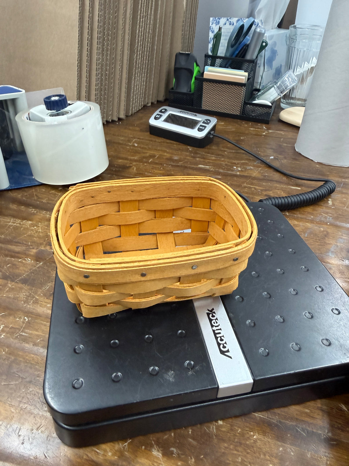 Longaberger business card basket