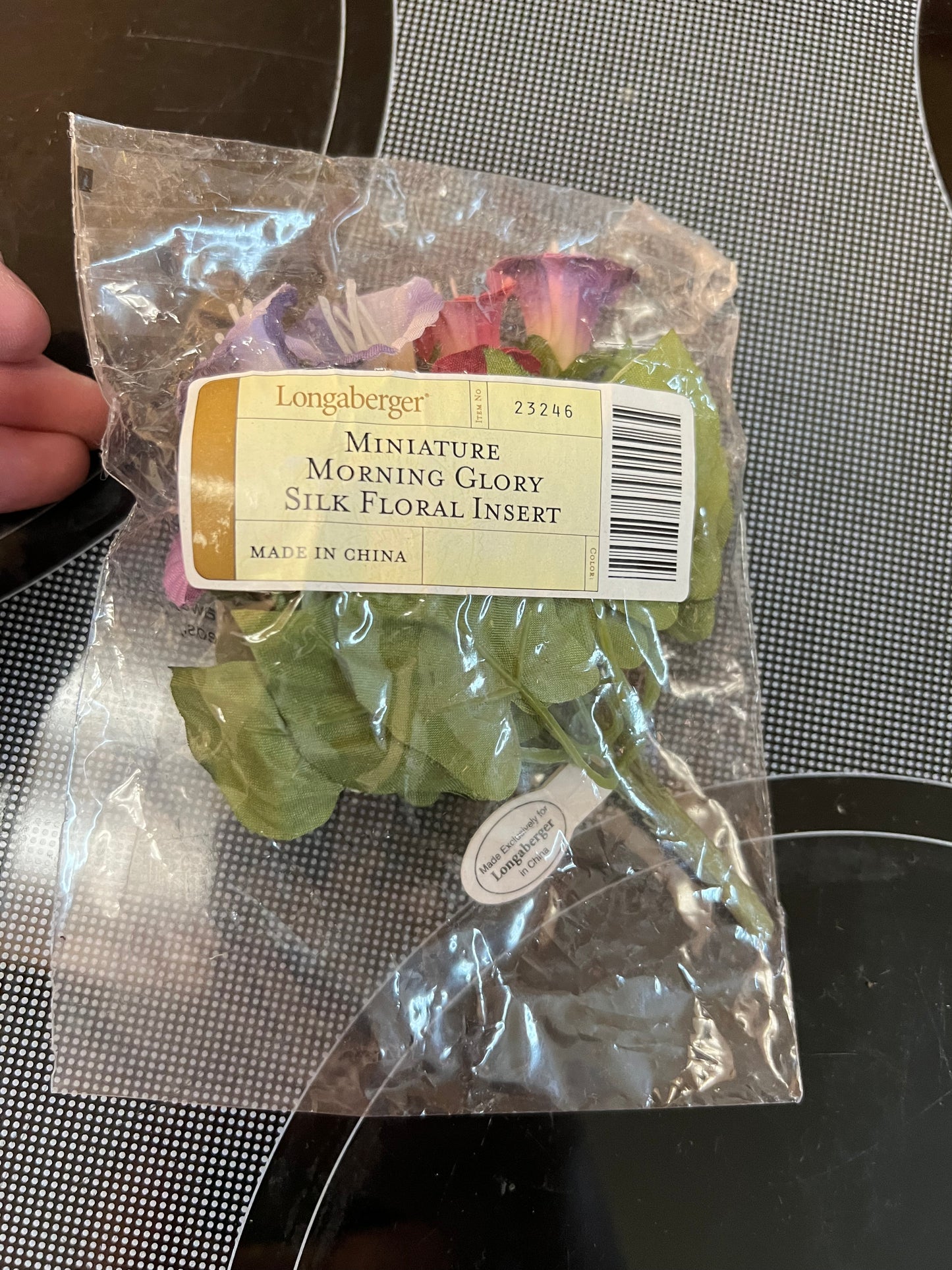 Longaberger Mini morning glory Flowers