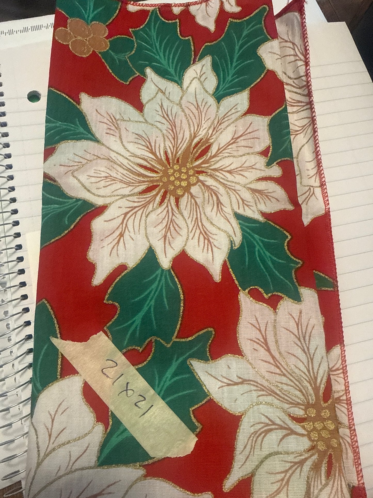 Homestead 21x21 holiday fabric square