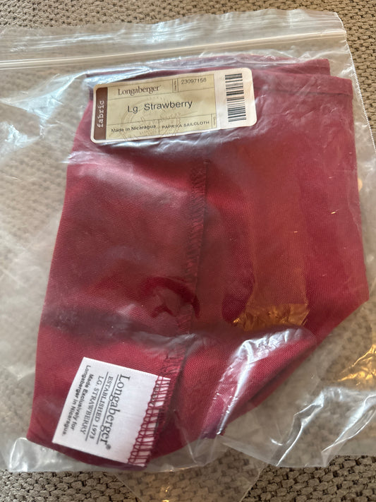 Longaberger large strawberry liner in paprika